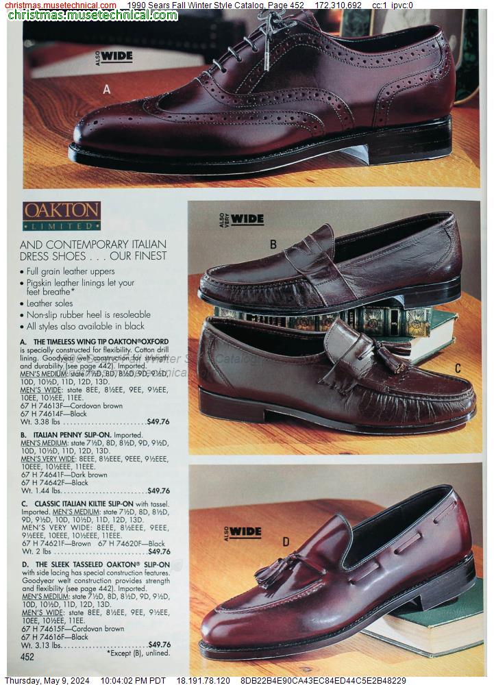 1990 Sears Fall Winter Style Catalog, Page 452