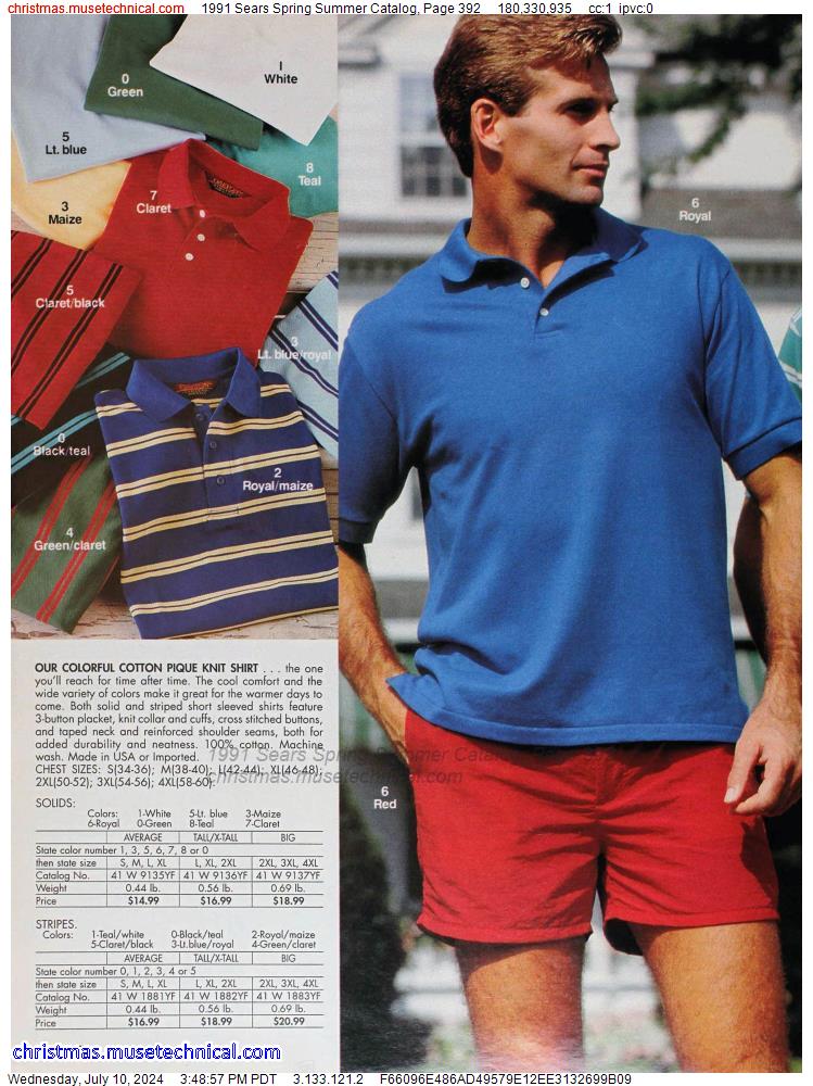 1991 Sears Spring Summer Catalog, Page 392