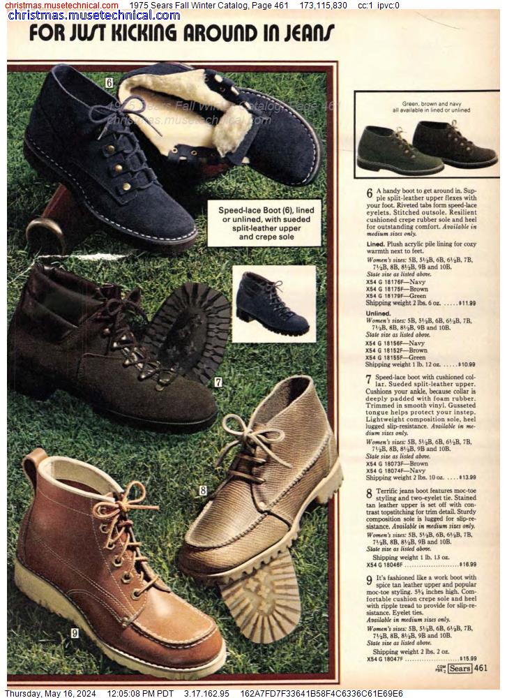 1975 Sears Fall Winter Catalog, Page 461