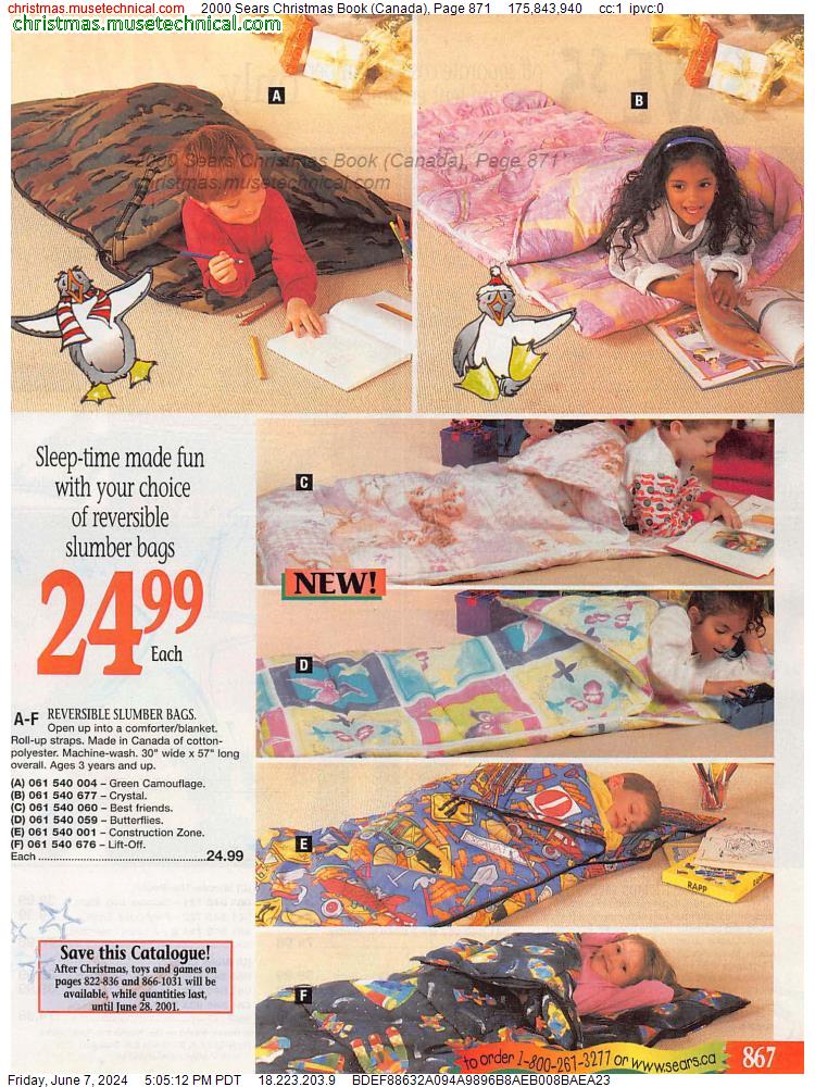 2000 Sears Christmas Book (Canada), Page 871