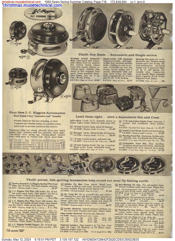 1960 Sears Spring Summer Catalog, Page 716