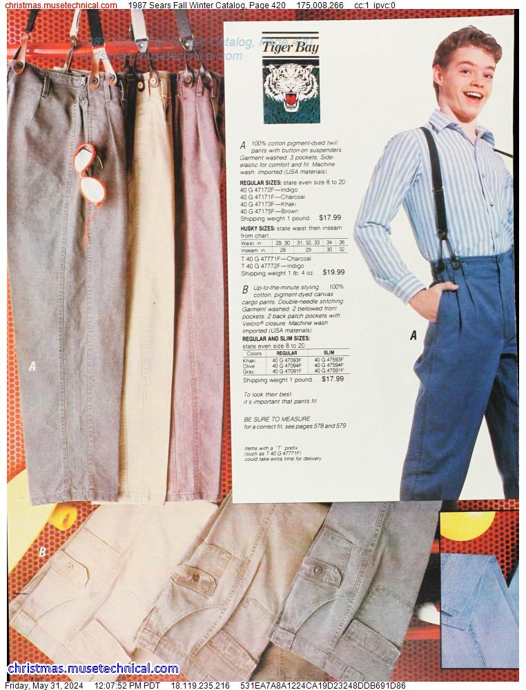 1987 Sears Fall Winter Catalog, Page 420