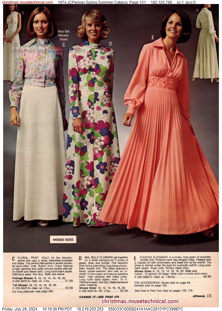 1974 JCPenney Spring Summer Catalog, Page 131