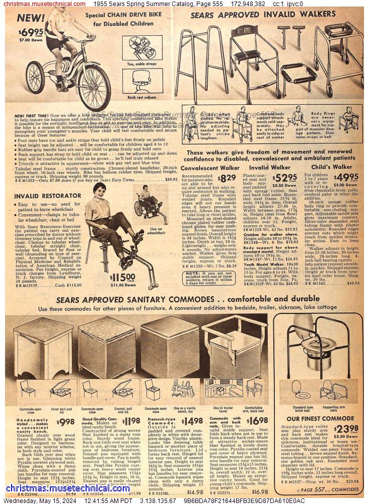 1955 Sears Spring Summer Catalog, Page 555