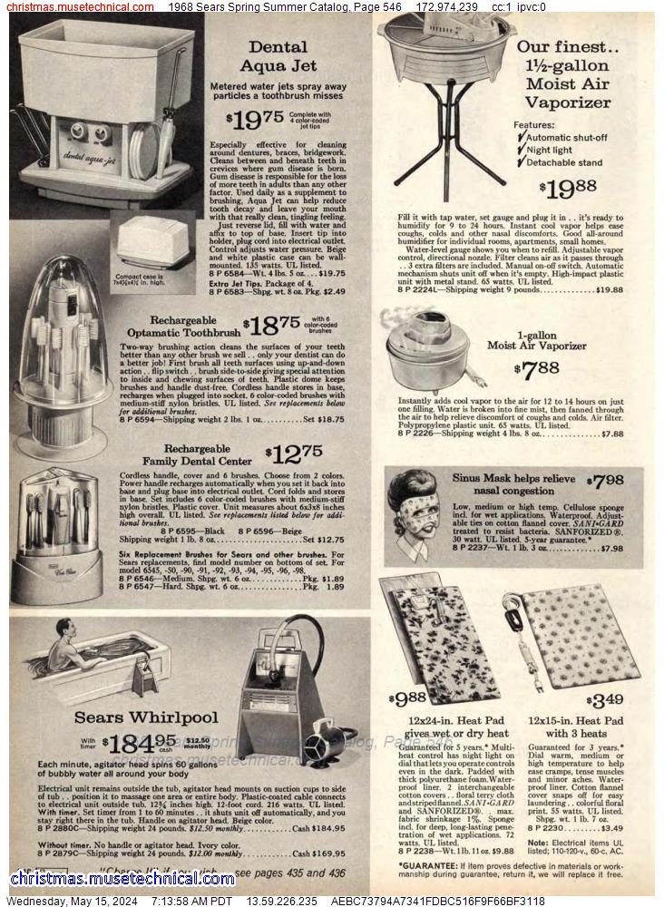 1968 Sears Spring Summer Catalog, Page 546