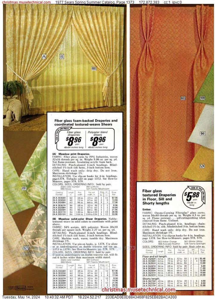 1977 Sears Spring Summer Catalog, Page 1373