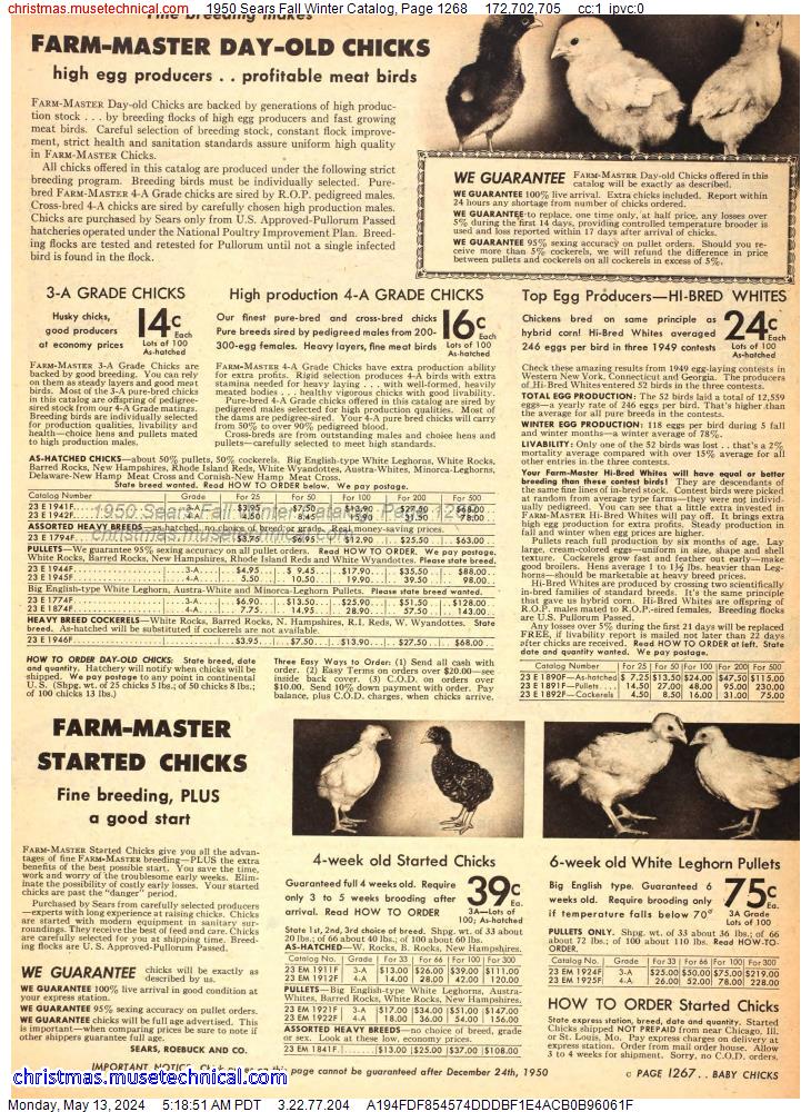 1950 Sears Fall Winter Catalog, Page 1268