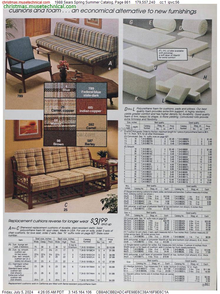 1988 Sears Spring Summer Catalog, Page 861