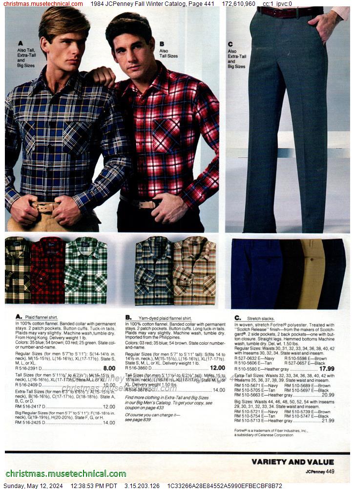 1984 JCPenney Fall Winter Catalog, Page 441