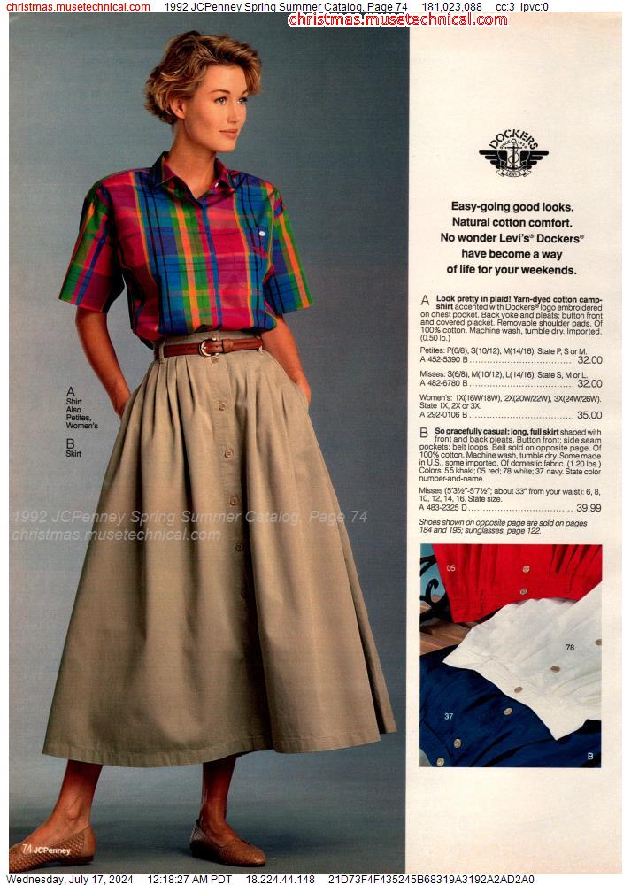 1992 JCPenney Spring Summer Catalog, Page 74