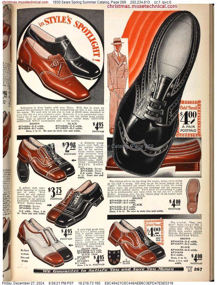 1930 Sears Spring Summer Catalog, Page 269