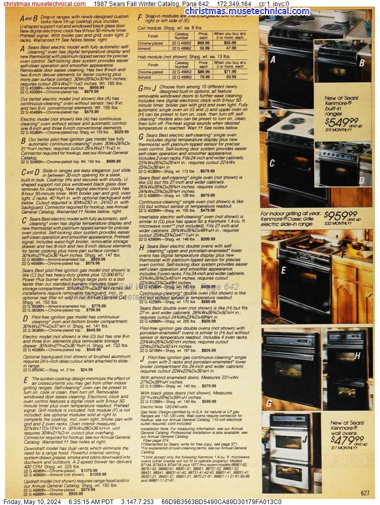 1987 Sears Fall Winter Catalog, Page 642
