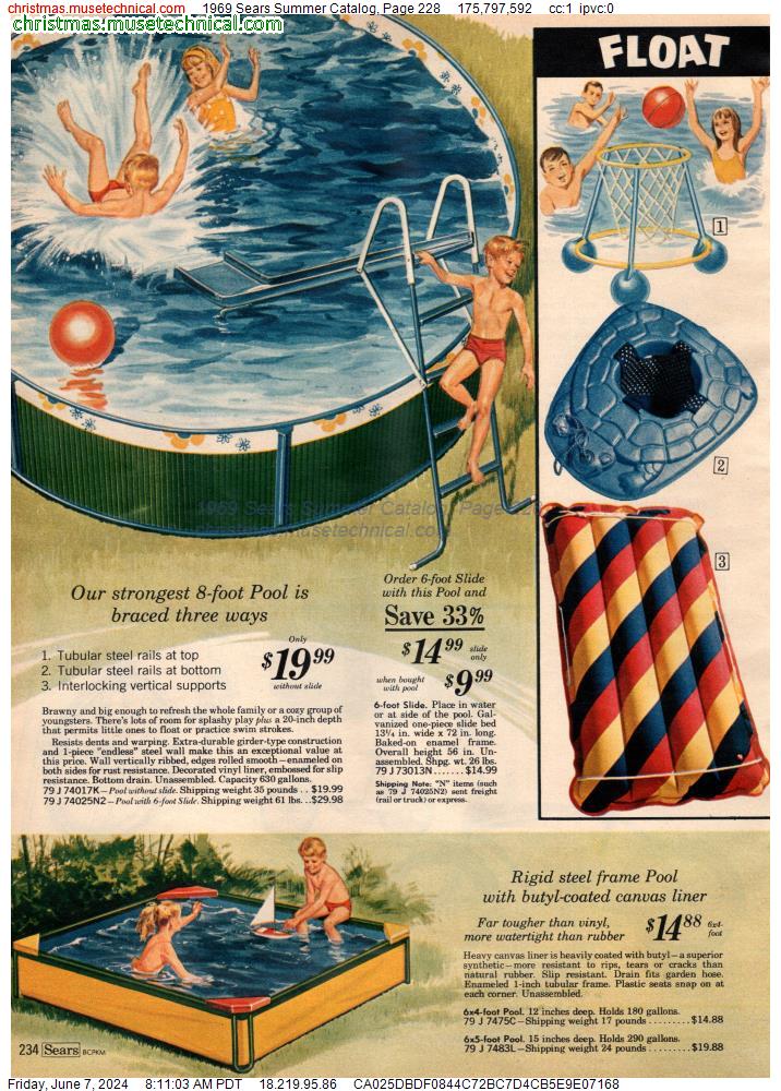 1969 Sears Summer Catalog, Page 228