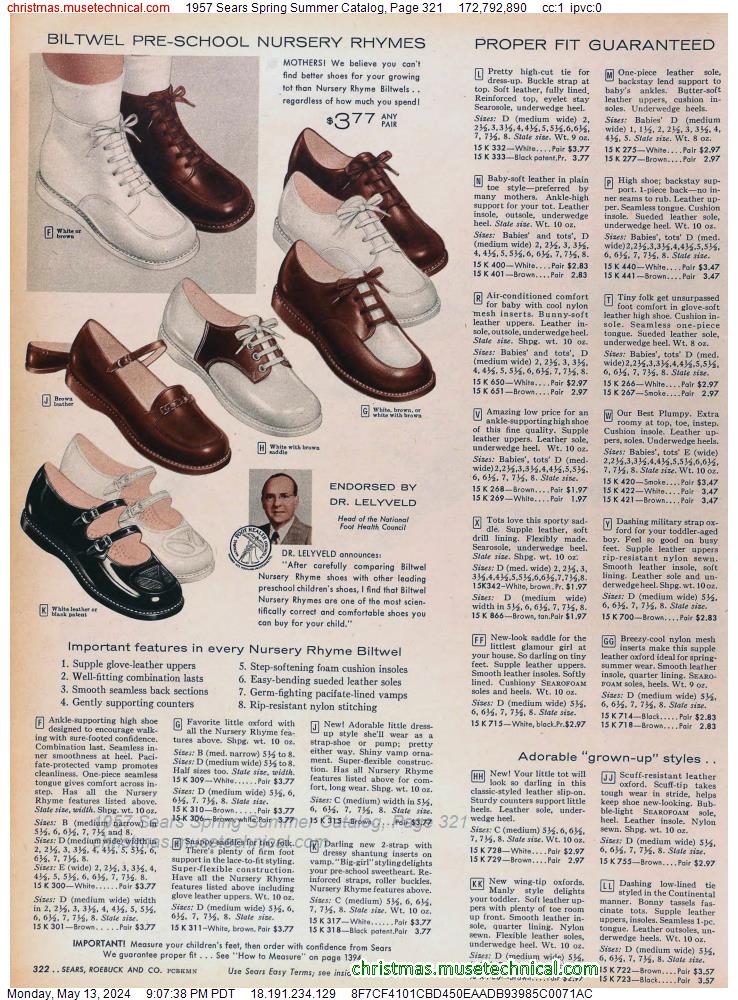 1957 Sears Spring Summer Catalog, Page 321