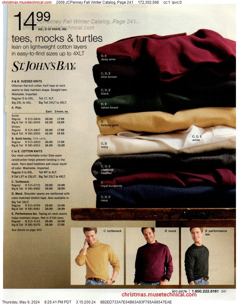2009 JCPenney Fall Winter Catalog, Page 241