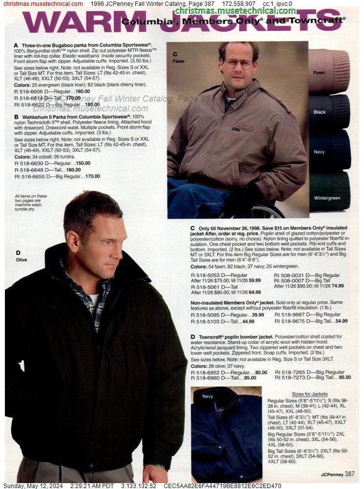 1996 JCPenney Fall Winter Catalog, Page 387