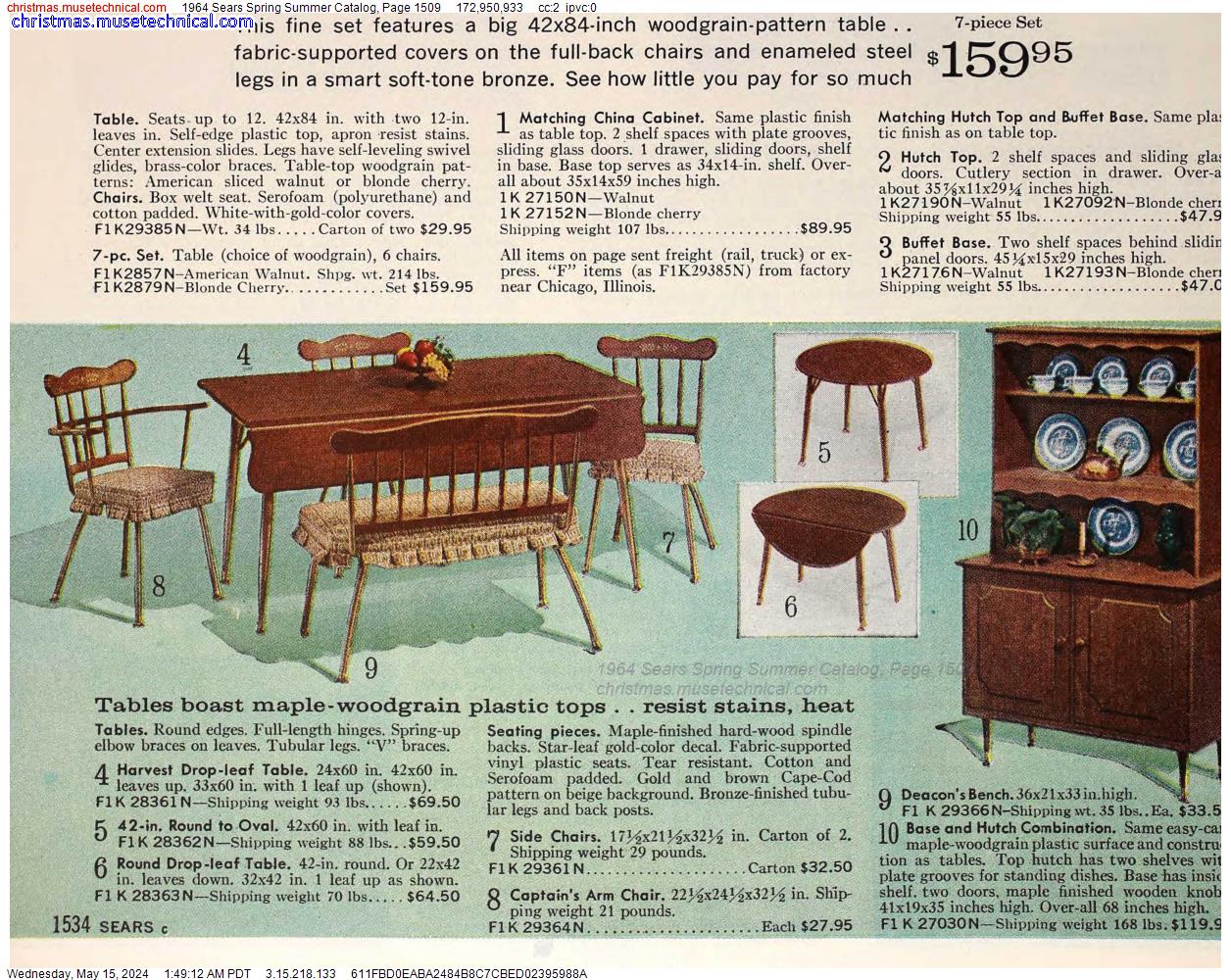 1964 Sears Spring Summer Catalog, Page 1509
