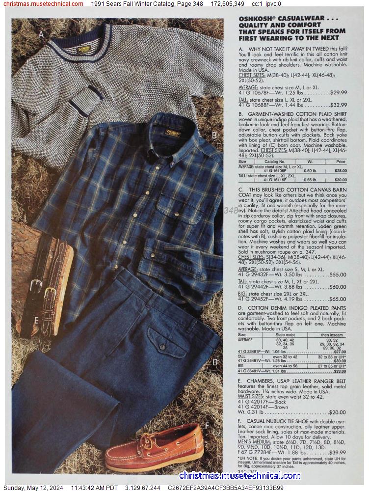 1991 Sears Fall Winter Catalog, Page 348