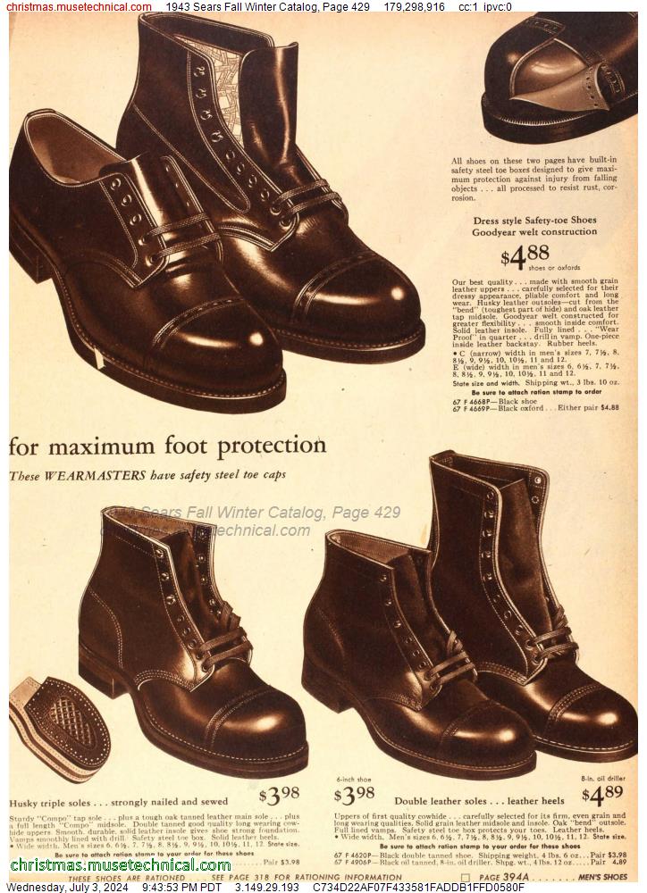 1943 Sears Fall Winter Catalog, Page 429