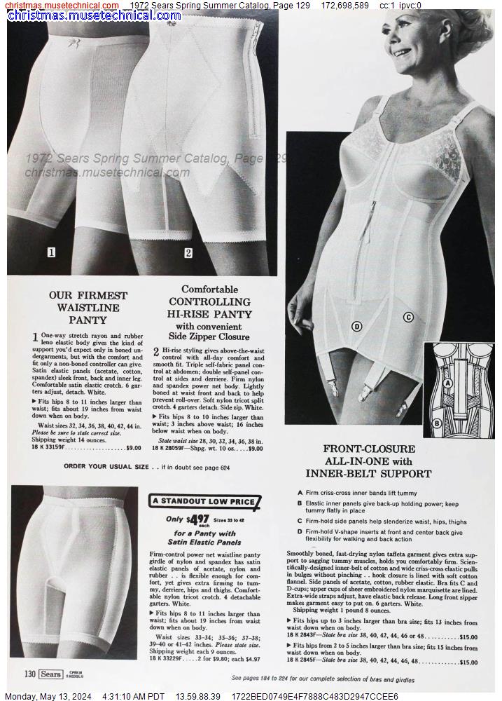 1972 Sears Spring Summer Catalog, Page 129