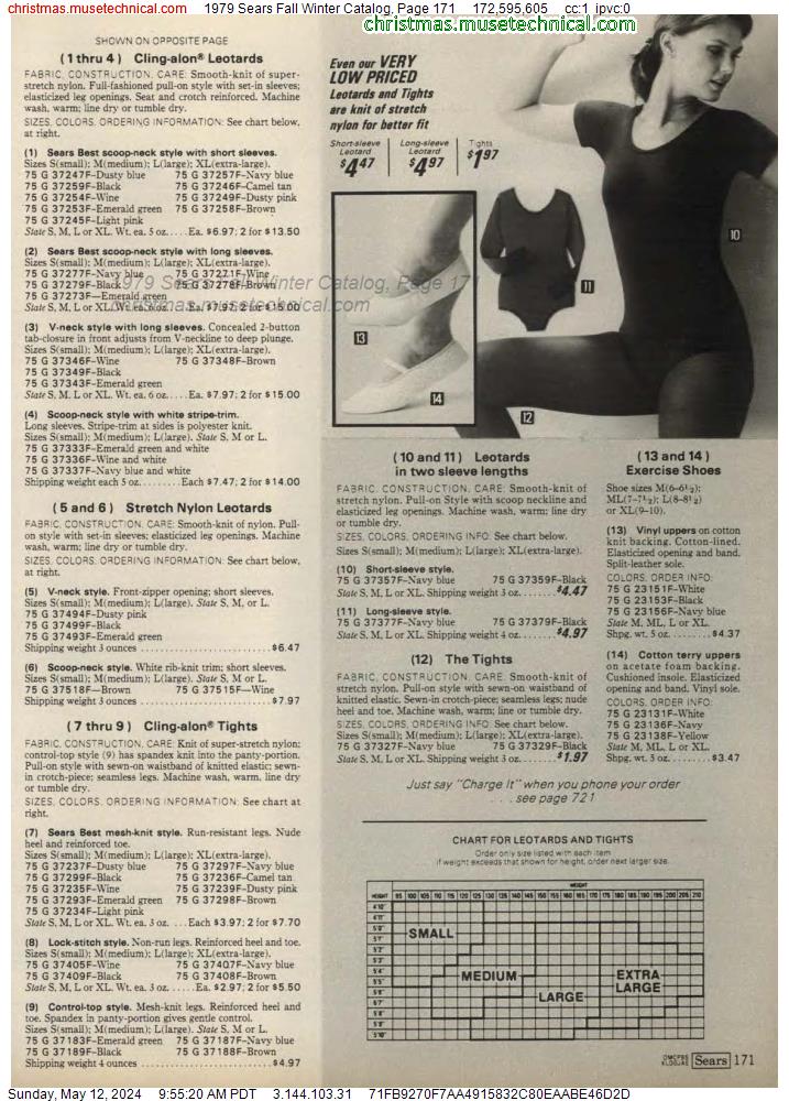 1979 Sears Fall Winter Catalog, Page 171