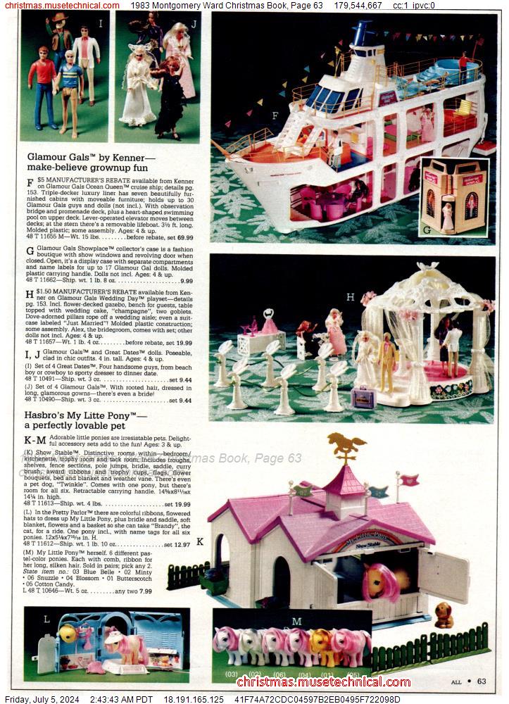 1983 Montgomery Ward Christmas Book, Page 63