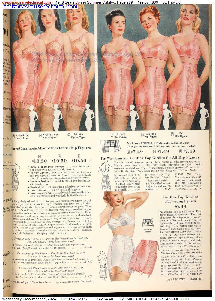 1948 Sears Spring Summer Catalog, Page 289