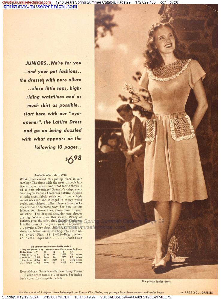 1946 Sears Spring Summer Catalog, Page 29