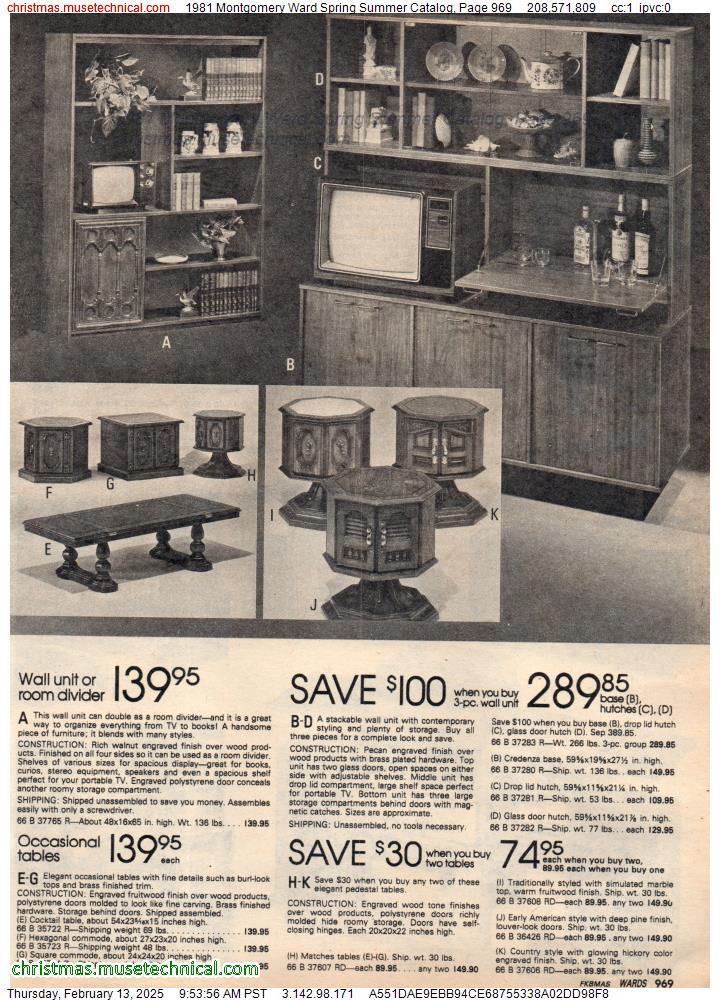 1981 Montgomery Ward Spring Summer Catalog, Page 969