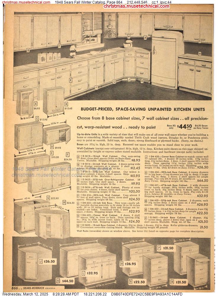 1948 Sears Fall Winter Catalog, Page 864