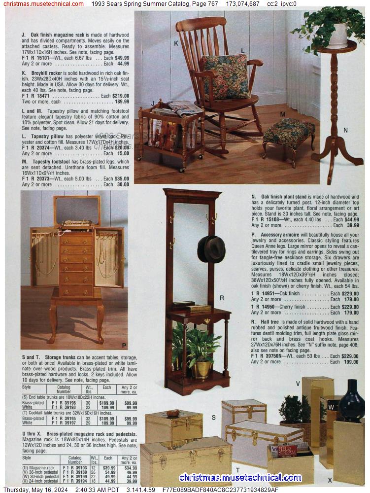 1993 Sears Spring Summer Catalog, Page 767