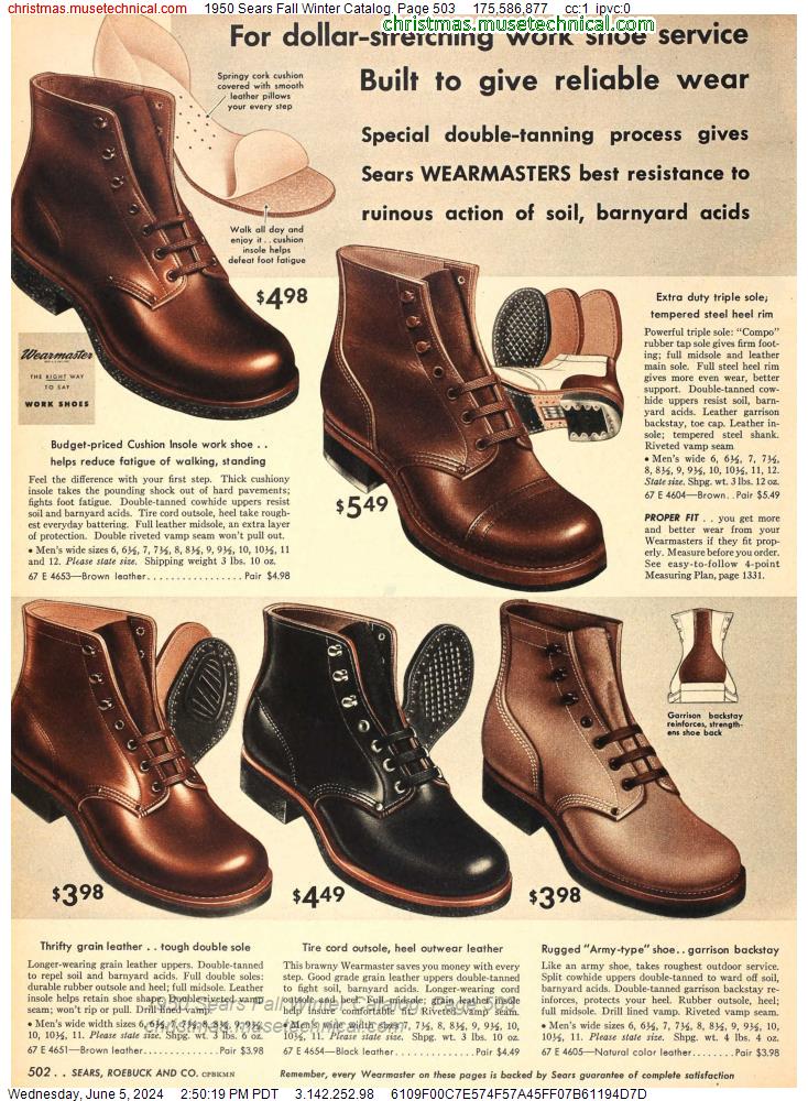 1950 Sears Fall Winter Catalog, Page 503