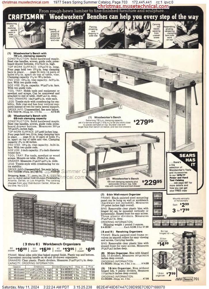 1977 Sears Spring Summer Catalog, Page 703
