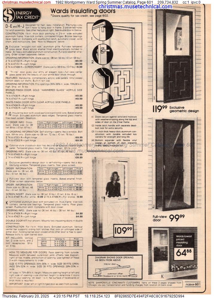 1982 Montgomery Ward Spring Summer Catalog, Page 601