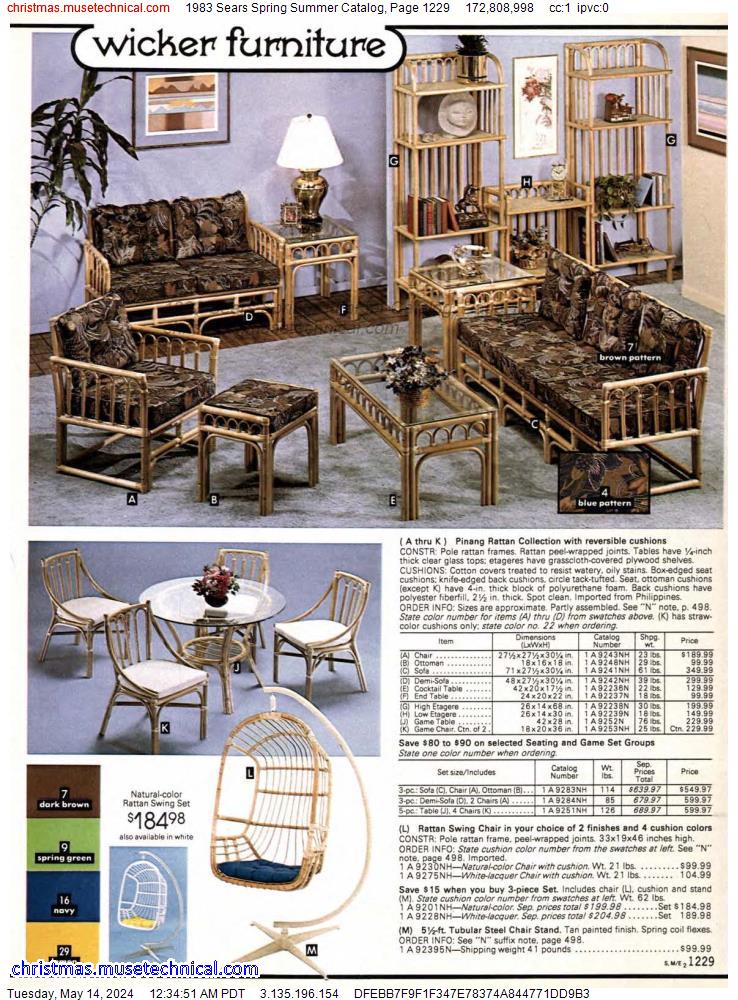 1983 Sears Spring Summer Catalog, Page 1229
