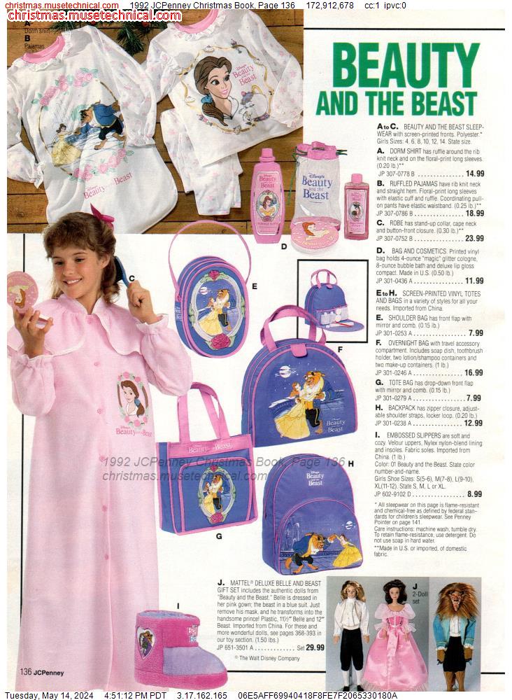 1992 JCPenney Christmas Book, Page 136