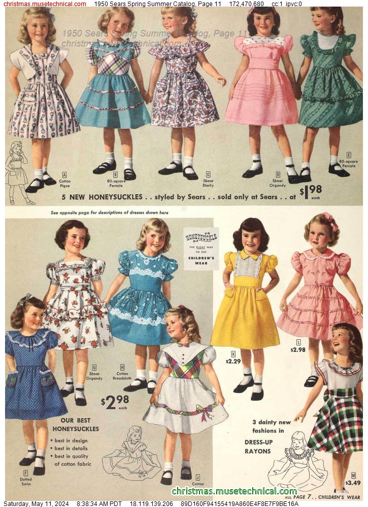 1950 Sears Spring Summer Catalog, Page 11