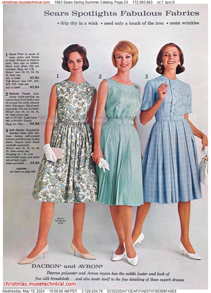 1963 Sears Spring Summer Catalog, Page 23