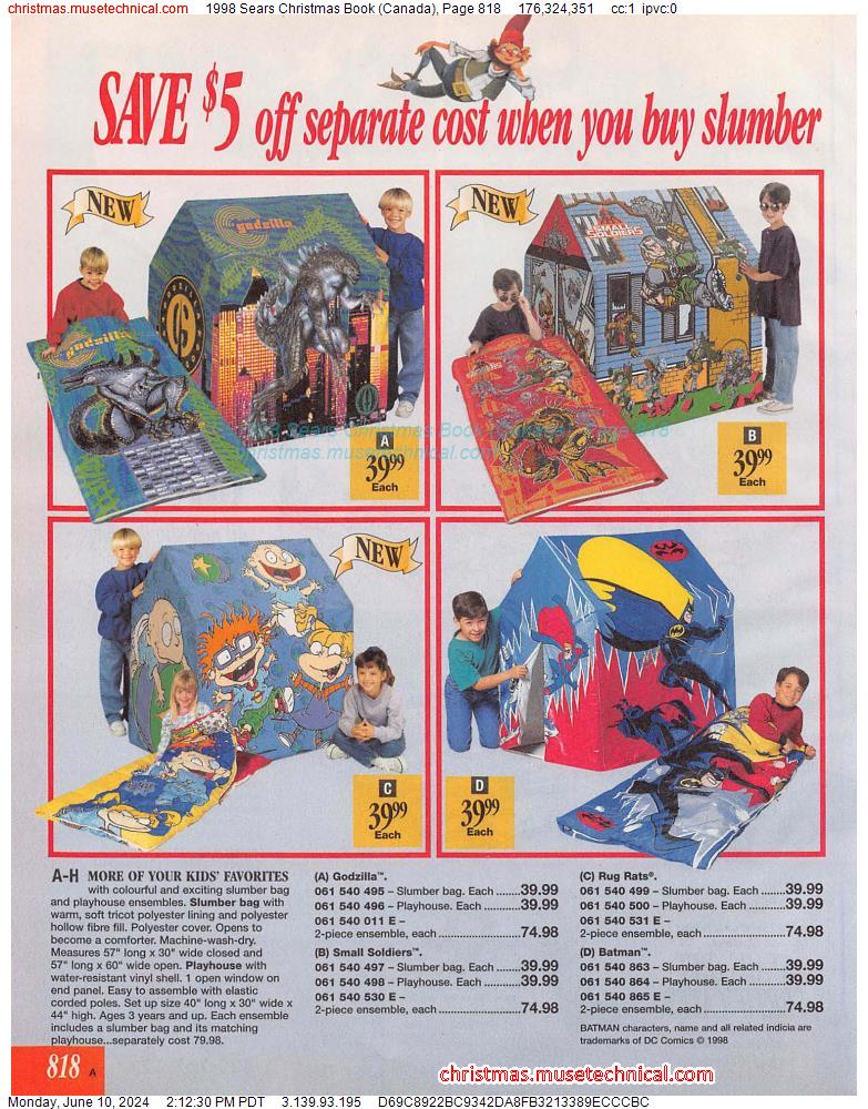 1998 Sears Christmas Book (Canada), Page 818