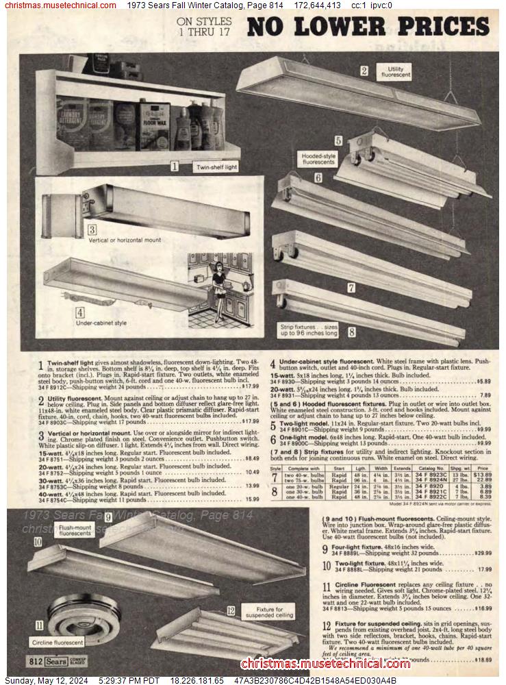 1973 Sears Fall Winter Catalog, Page 814