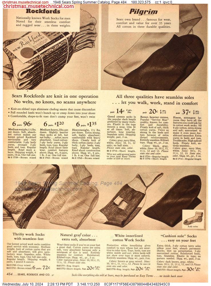 1946 Sears Spring Summer Catalog, Page 484