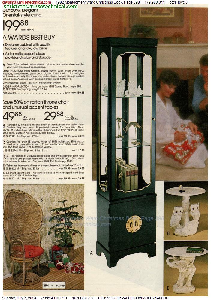 1982 Montgomery Ward Christmas Book, Page 398