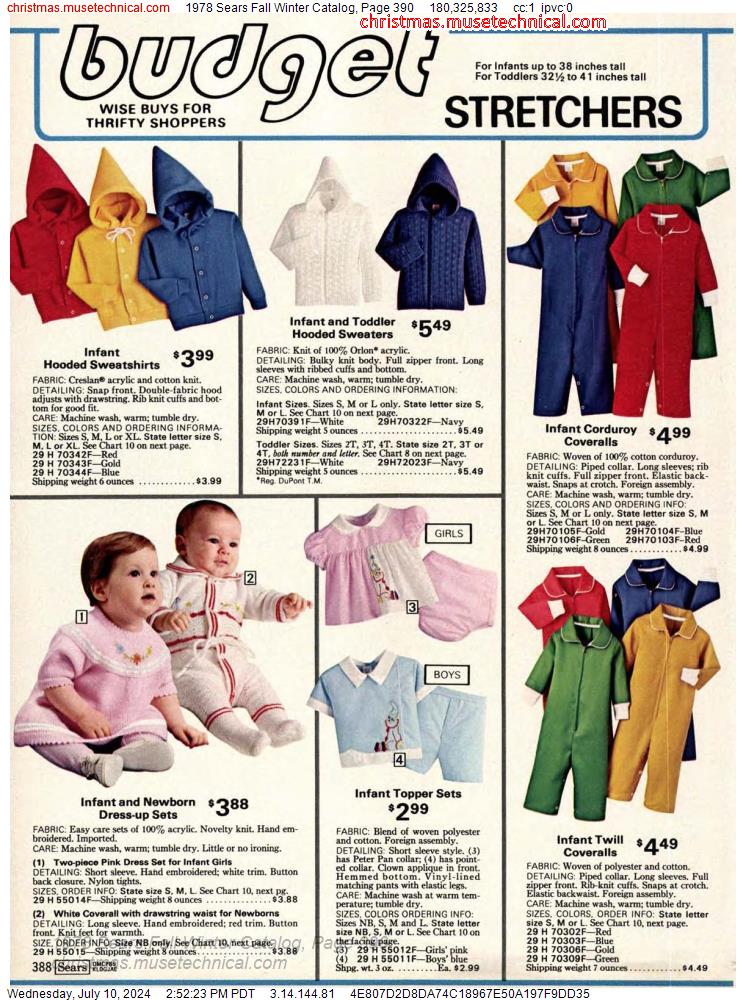 1978 Sears Fall Winter Catalog, Page 390