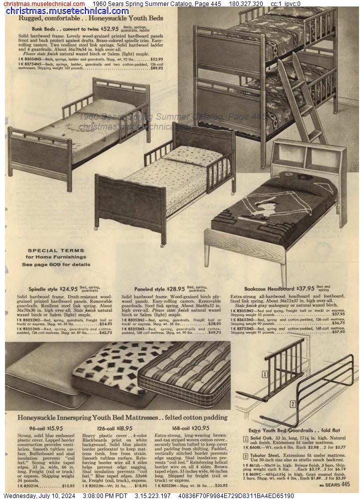 1960 Sears Spring Summer Catalog, Page 445