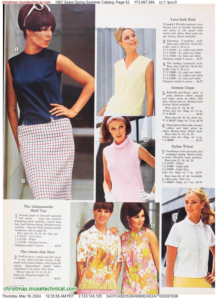 1967 Sears Spring Summer Catalog, Page 52
