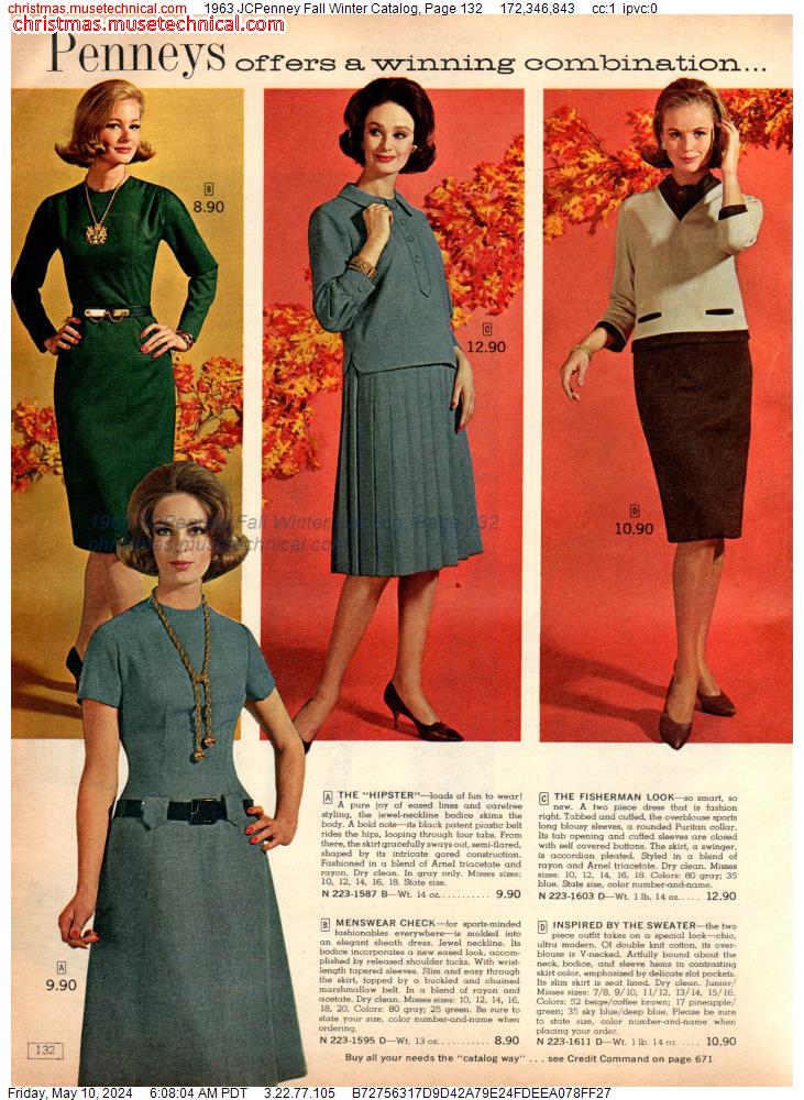1963 JCPenney Fall Winter Catalog, Page 132