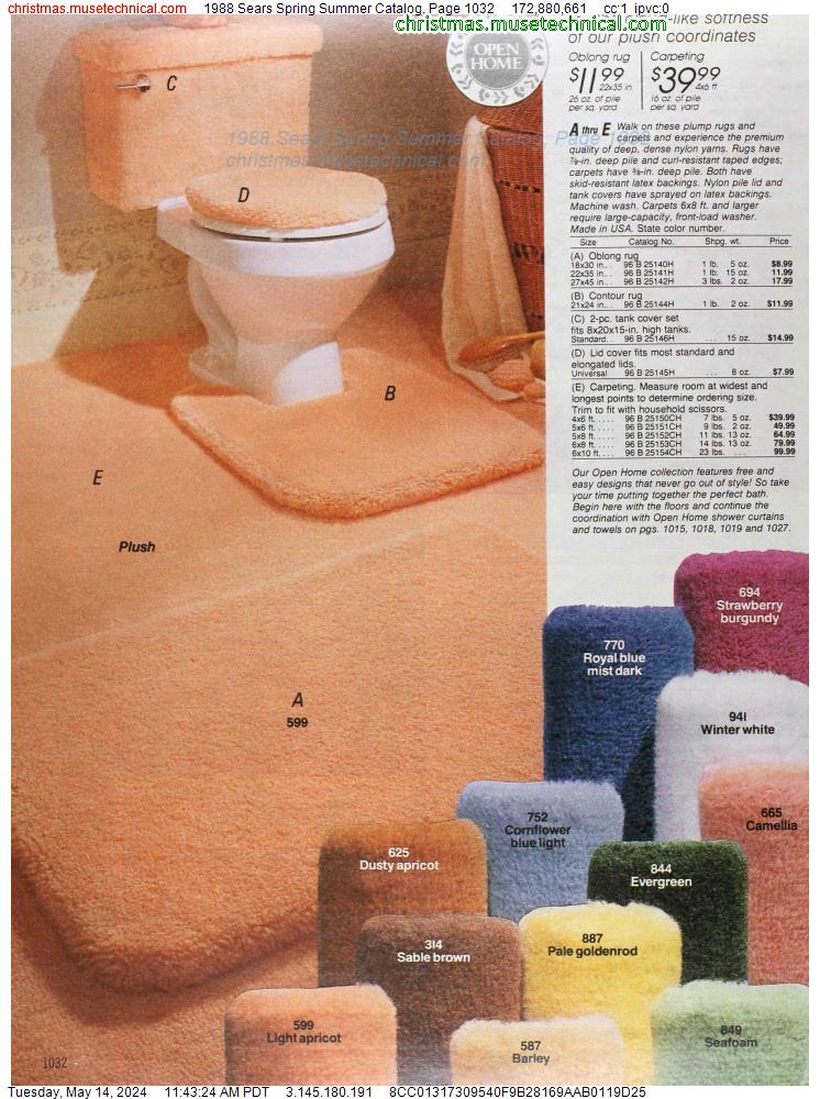 1988 Sears Spring Summer Catalog, Page 1032