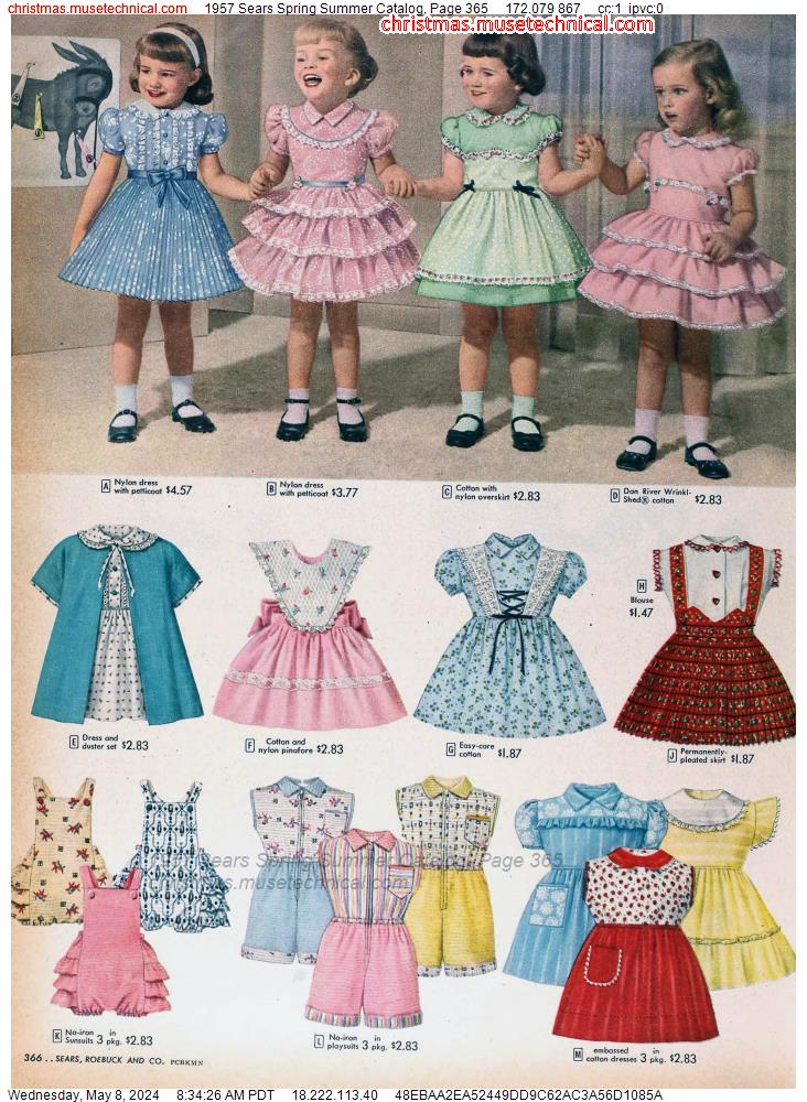 1957 Sears Spring Summer Catalog, Page 365