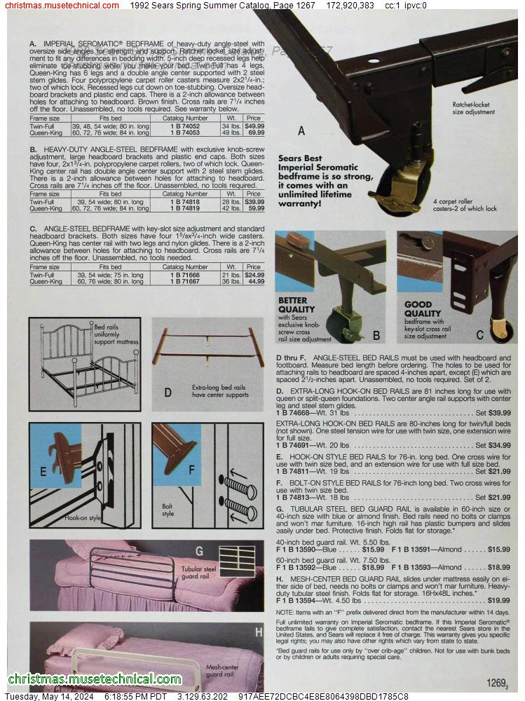 1992 Sears Spring Summer Catalog, Page 1267