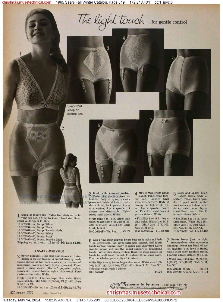 1965 Sears Fall Winter Catalog, Page 519